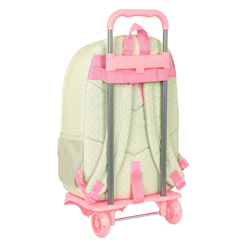 Schulrucksack mit Rädern Glow Lab Magic flow Beige (30 x 46 x 14 cm)