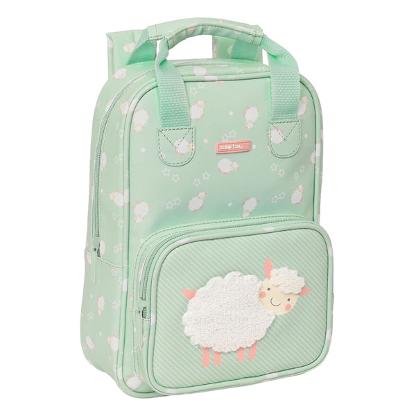 Kinderrucksack Safta Ovejita grün (20 x 28 x 8 cm)