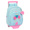 Schulrucksack mit Rädern Glow Lab Cute doll Hellblau (28 x 34 x 10 cm)