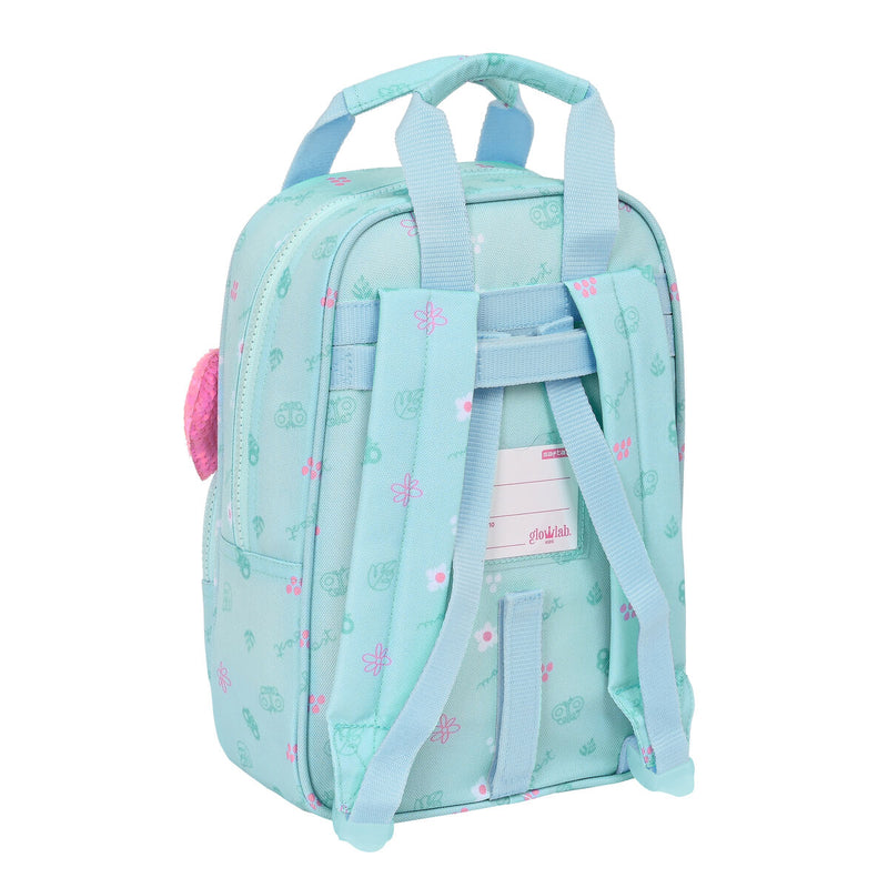 Kinderrucksack Glow Lab Cute doll Hellblau (20 x 28 x 8 cm)