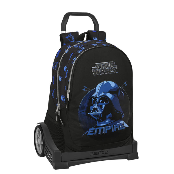 Schulrucksack mit Rädern Star Wars Digital escape Schwarz (32 x 44 x 16 cm)