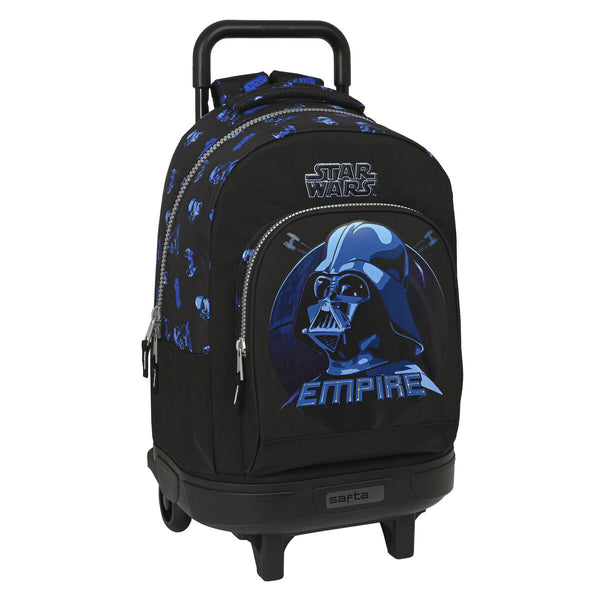 Schulrucksack mit Rädern Star Wars Digital escape Schwarz (33 x 45 x 22 cm)