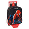 Schulrucksack mit Rädern Spiderman Hero Schwarz (22 x 27 x 10 cm)