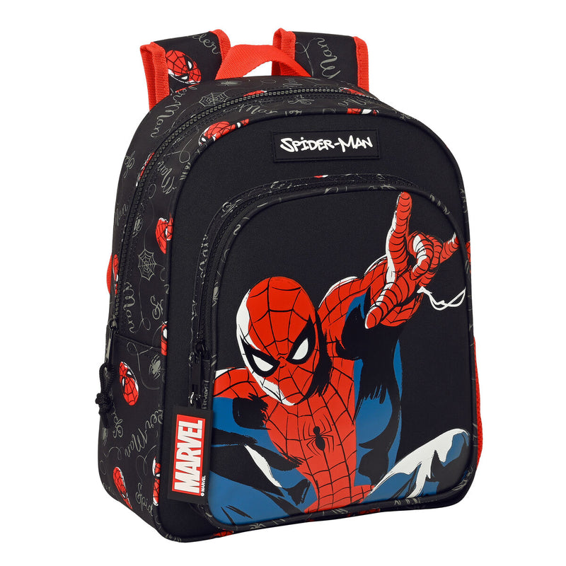 Kinderrucksack Spiderman Hero Schwarz (27 x 33 x 10 cm)