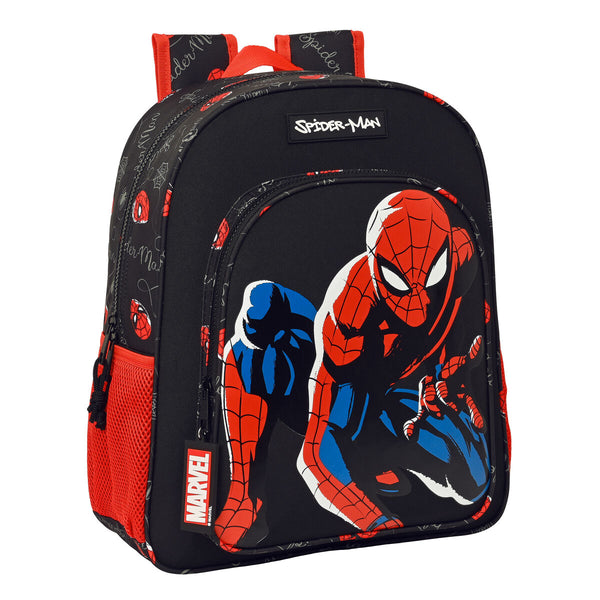 Schulrucksack Spiderman Hero Schwarz (32 x 38 x 12 cm)