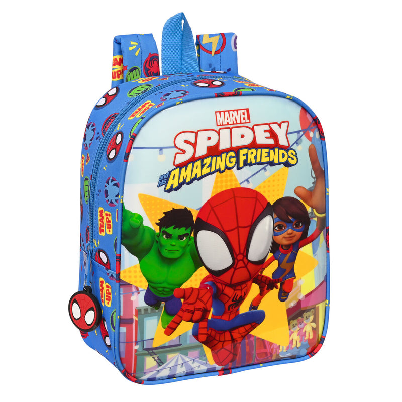 Kinderrucksack Spiderman Team up Blau (22 x 27 x 10 cm)