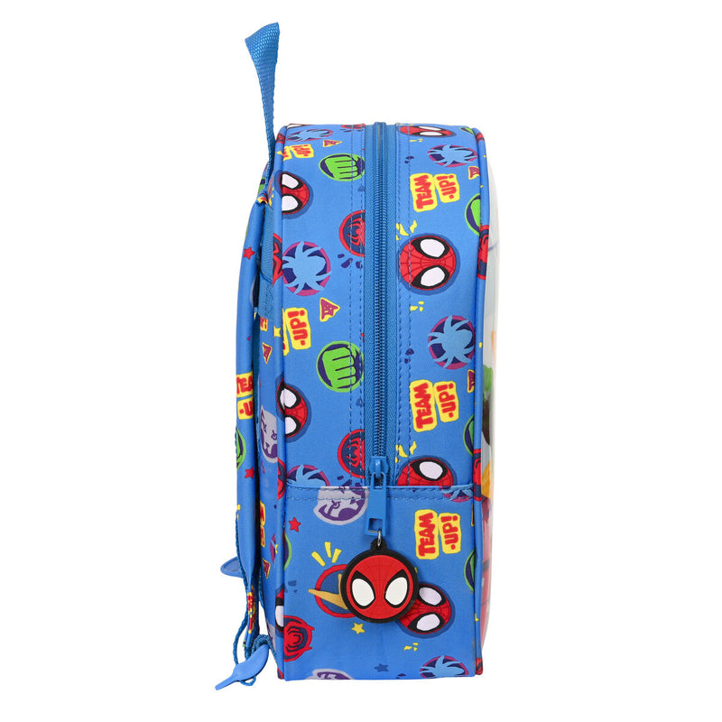 Kinderrucksack Spiderman Team up Blau (22 x 27 x 10 cm)