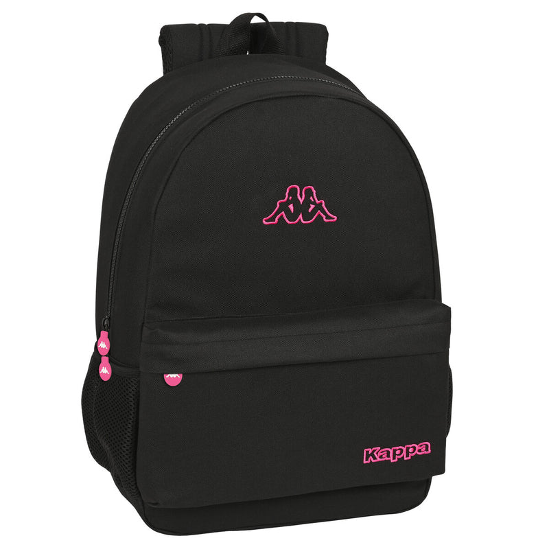 Schulrucksack Kappa Black and pink Schwarz (30 x 46 x 14 cm)