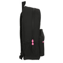 Schulrucksack Kappa Black and pink Schwarz (30 x 46 x 14 cm)