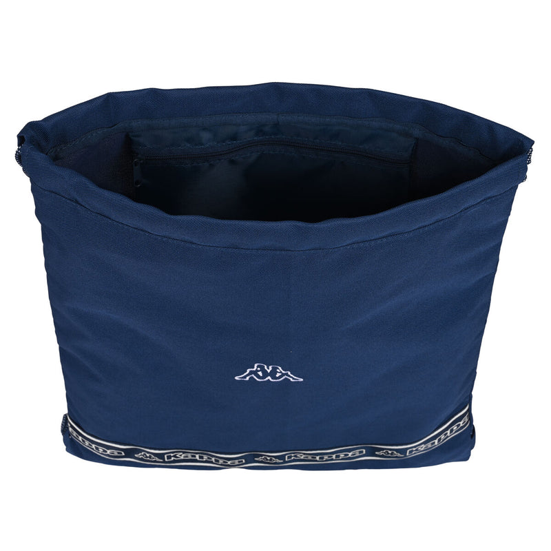 Rucksacktasche mit Bändern Kappa Navy Marineblau (35 x 40 x 1 cm)