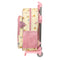 Schulrucksack mit Rädern Princesses Disney Magical Beige Rosa (26 x 34 x 11 cm)