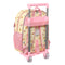 Schulrucksack mit Rädern Princesses Disney Magical Beige Rosa (26 x 34 x 11 cm)