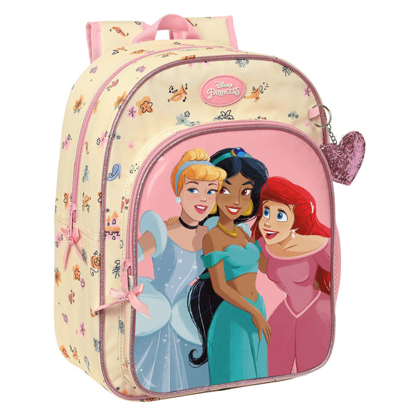 Kinderrucksack Princesses Disney Magical Beige Rosa (26 x 34 x 11 cm)