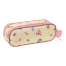 Zweifaches Mehrzweck-Etui Princesses Disney Magical Beige Rosa (21 x 8 x 6 cm)