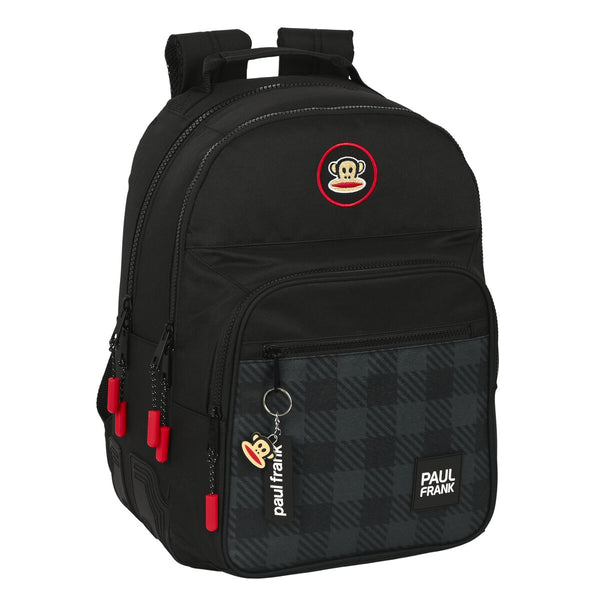 Schulrucksack Paul Frank Campers Schwarz (32 x 42 x 15 cm)