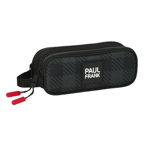 Zweifaches Mehrzweck-Etui Paul Frank Campers Schwarz (21 x 8 x 6 cm)