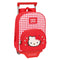 Schulrucksack mit Rädern Hello Kitty Spring Rot (26 x 34 x 11 cm)