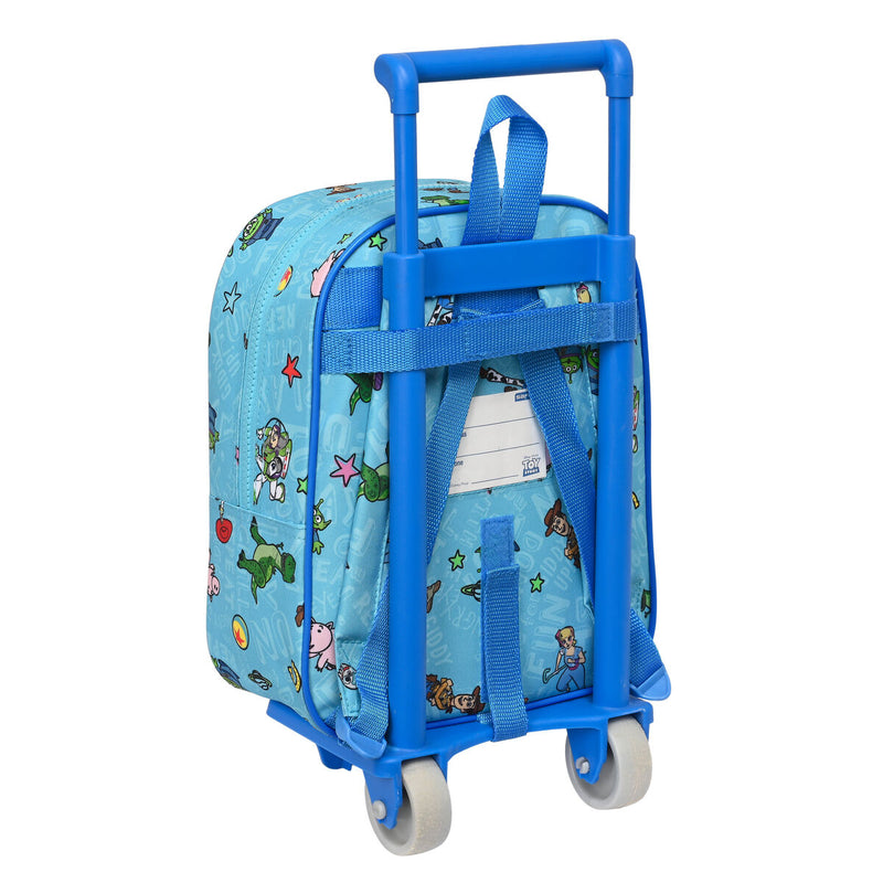 Schulrucksack mit Rädern Toy Story Ready to play Hellblau (22 x 27 x 10 cm)