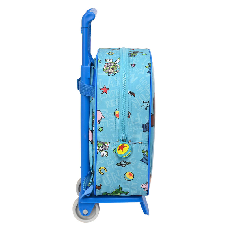 Schulrucksack mit Rädern Toy Story Ready to play Hellblau (22 x 27 x 10 cm)