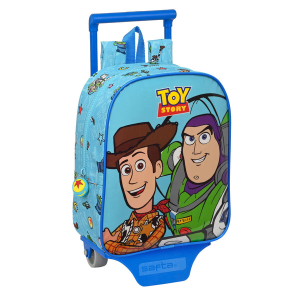 Schulrucksack mit Rädern Toy Story Ready to play Hellblau (22 x 27 x 10 cm)