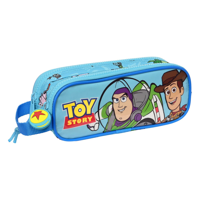 Zweifaches Mehrzweck-Etui Toy Story Ready to play Hellblau (21 x 8 x 6 cm)