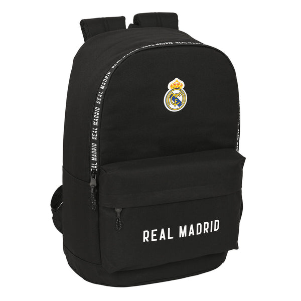 Schulrucksack Real Madrid C.F. Schwarz (31 x 47 x 15 cm)