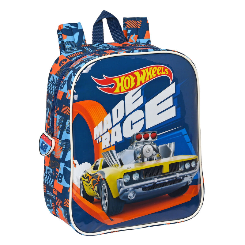 Kinderrucksack Hot Wheels Speed club Orange Marineblau (22 x 27 x 10 cm)