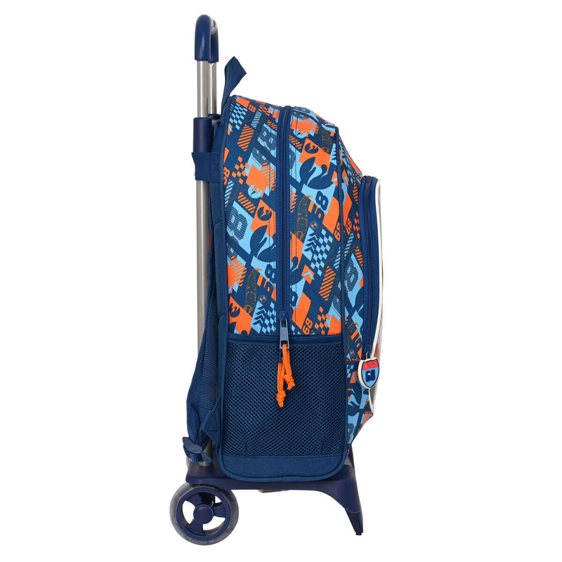 Schulrucksack mit Rädern Hot Wheels Speed club Orange (32 x 42 x 14 cm)