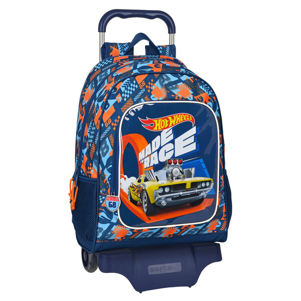 Schulrucksack mit Rädern Hot Wheels Speed club Orange (32 x 42 x 14 cm)