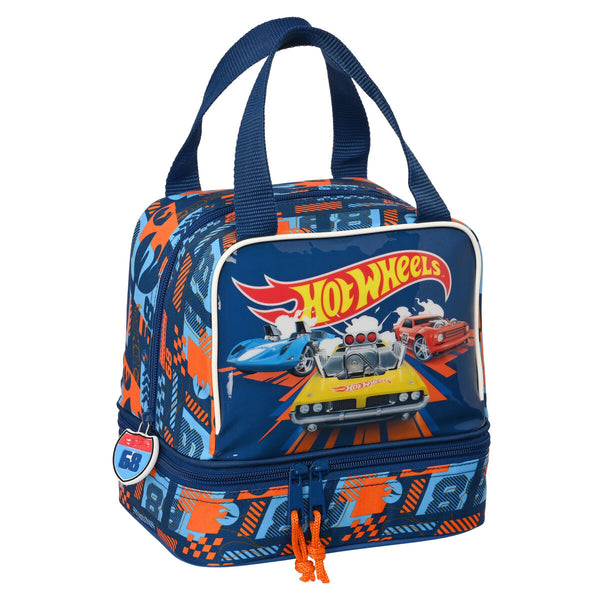 Lunchbox Hot Wheels Speed club Orange Marineblau 20 x 20 x 15 cm