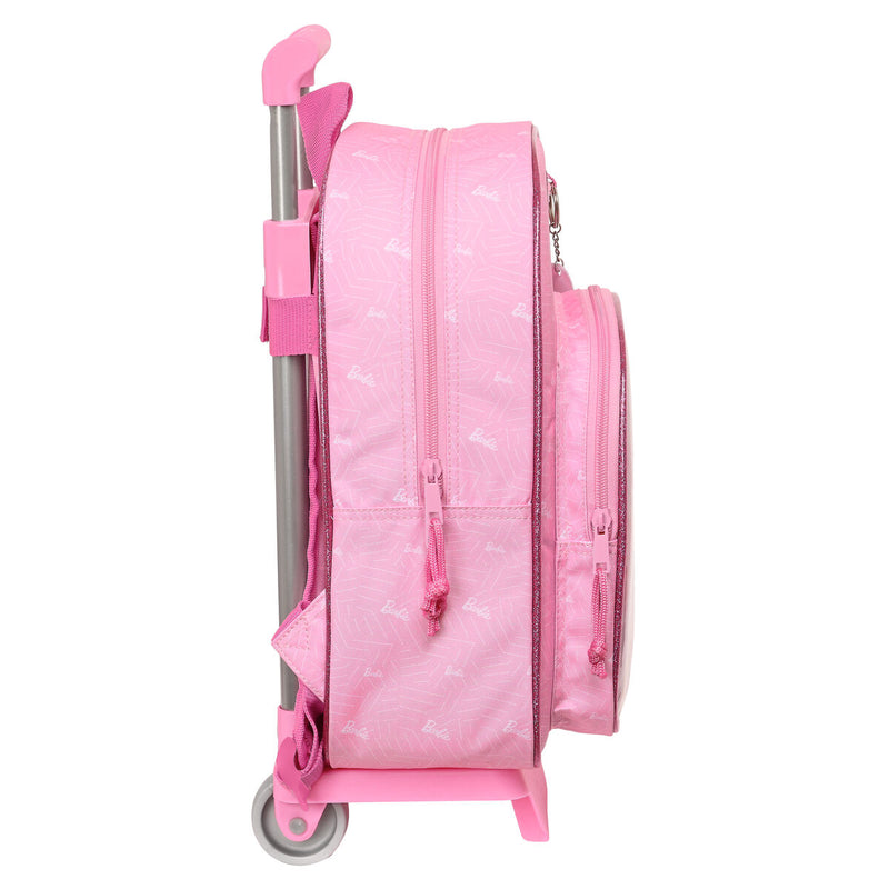 Schulrucksack mit Rädern Barbie Girl Rosa (26 x 34 x 11 cm)