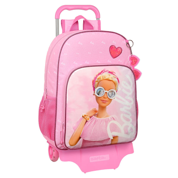 Schulrucksack mit Rädern Barbie Girl Rosa (33 x 42 x 14 cm)