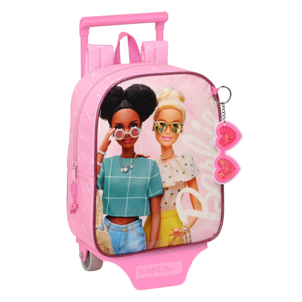 Schulrucksack mit Rädern Barbie Girl Rosa (22 x 27 x 10 cm)