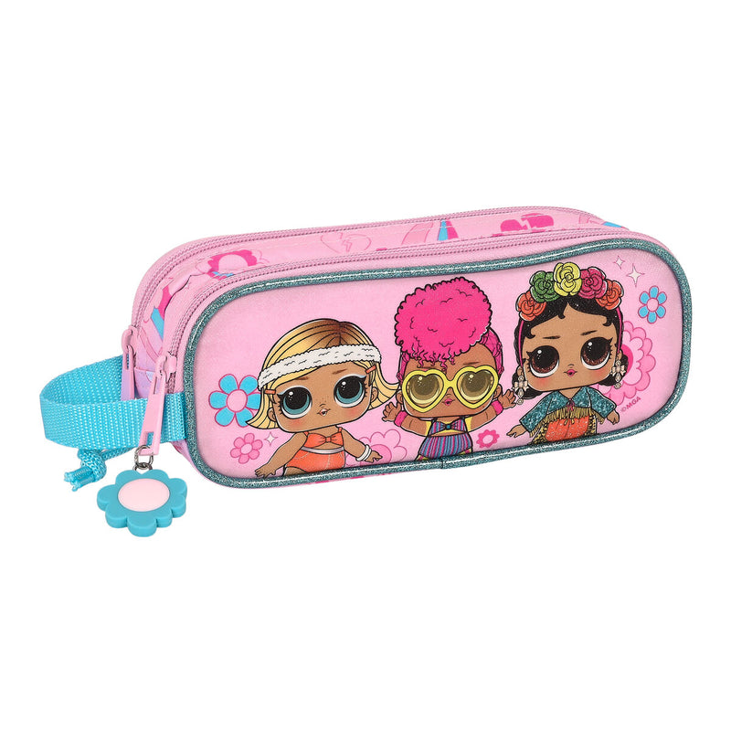 Zweifaches Mehrzweck-Etui LOL Surprise! Glow girl Rosa (21 x 8 x 6 cm)