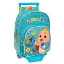 Schulrucksack mit Rädern CoComelon Back to class Hellblau (26 x 34 x 11 cm)