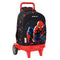 Schulrucksack mit Rädern Spiderman Hero Schwarz (33 x 45 x 22 cm)