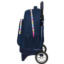 Schulrucksack mit Rädern Benetton Love Marineblau (33 x 45 x 22 cm)