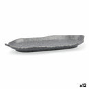 Flad plade Quid Lonja Grau Kunststoff (10 cm) (Pack 12x)