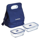 Transportbeutel Luminarc Pure Lunchbox Textil Bunt (26 x 18 x 7 cm)