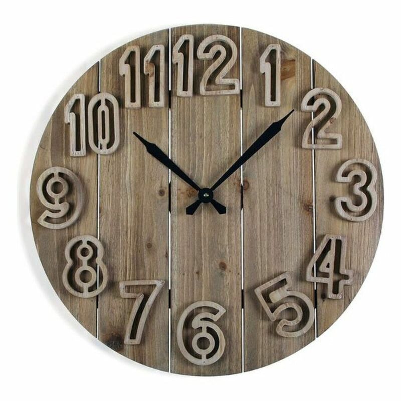 Wanduhr Versa Clement Holz MDF (60 x 6 x 60 cm)