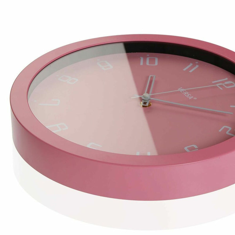 Wanduhr Versa Rosa PP (4,3 x 30 x 30 cm)