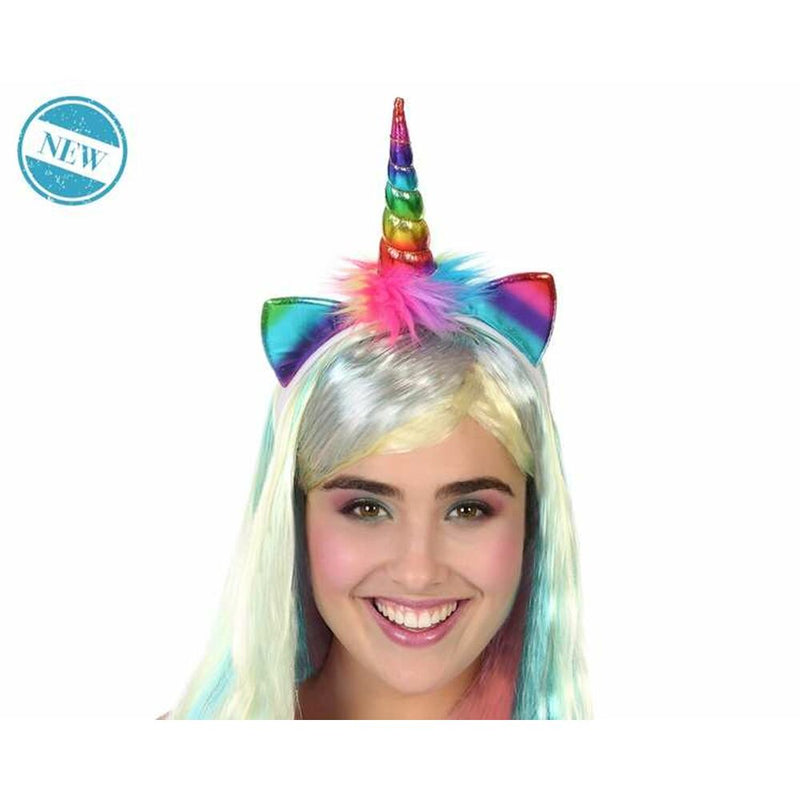 Stirnband Rainbow Einhorn Bunt