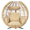 Sessel DKD Home Decor Beige Aluminium Rattan (100 x 70 x 185 cm)