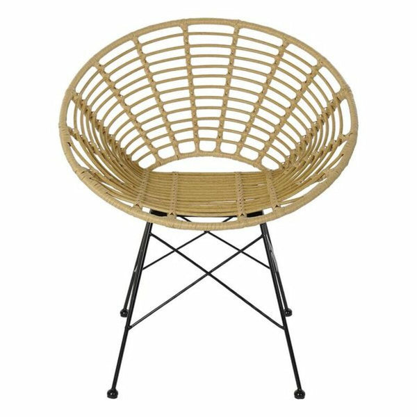 Esszimmerstuhl DKD Home Decor Metall Rattan (72 x 64 x 78 cm)