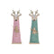 Deko-Figur DKD Home Decor Weihnachten Polyester Holz Rentier (8.5 x 4.5 x 28.5 cm) (2 pcs)