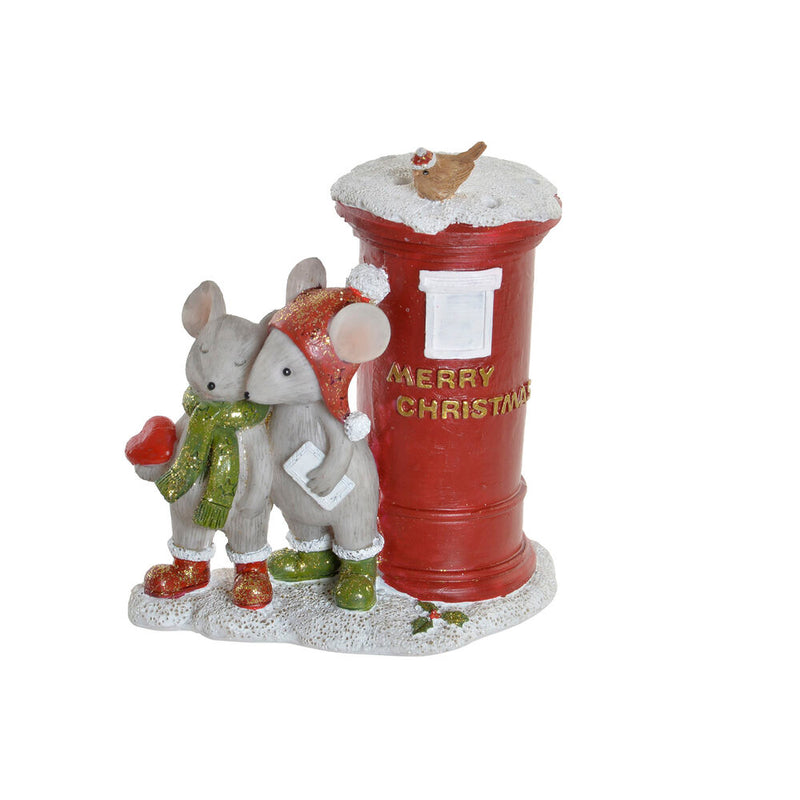 Deko-Figur DKD Home Decor Harz Mouse (10 x 6.5 x 11.5 cm)