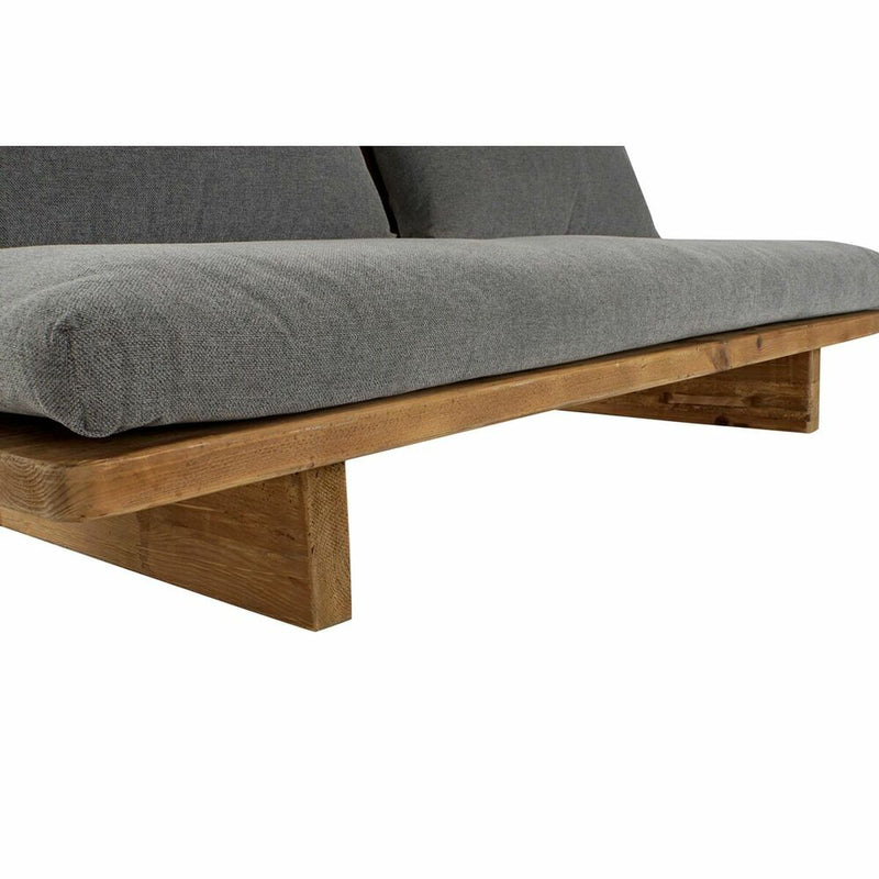 Sofa DKD Home Decor Braun Grau Baumwolle Kiefer (195 x 90 x 78 cm)