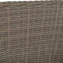 Tisch-Set mit 6 Stühlen DKD Home Decor Stahl Rattan (7 pcs)