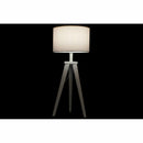 Tischlampe DKD Home Decor Weiß Polyester Holz 220 V 50 W (30 x 30 x 72 cm)