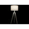 Tischlampe DKD Home Decor Weiß Polyester Holz 220 V 50 W (30 x 30 x 72 cm)